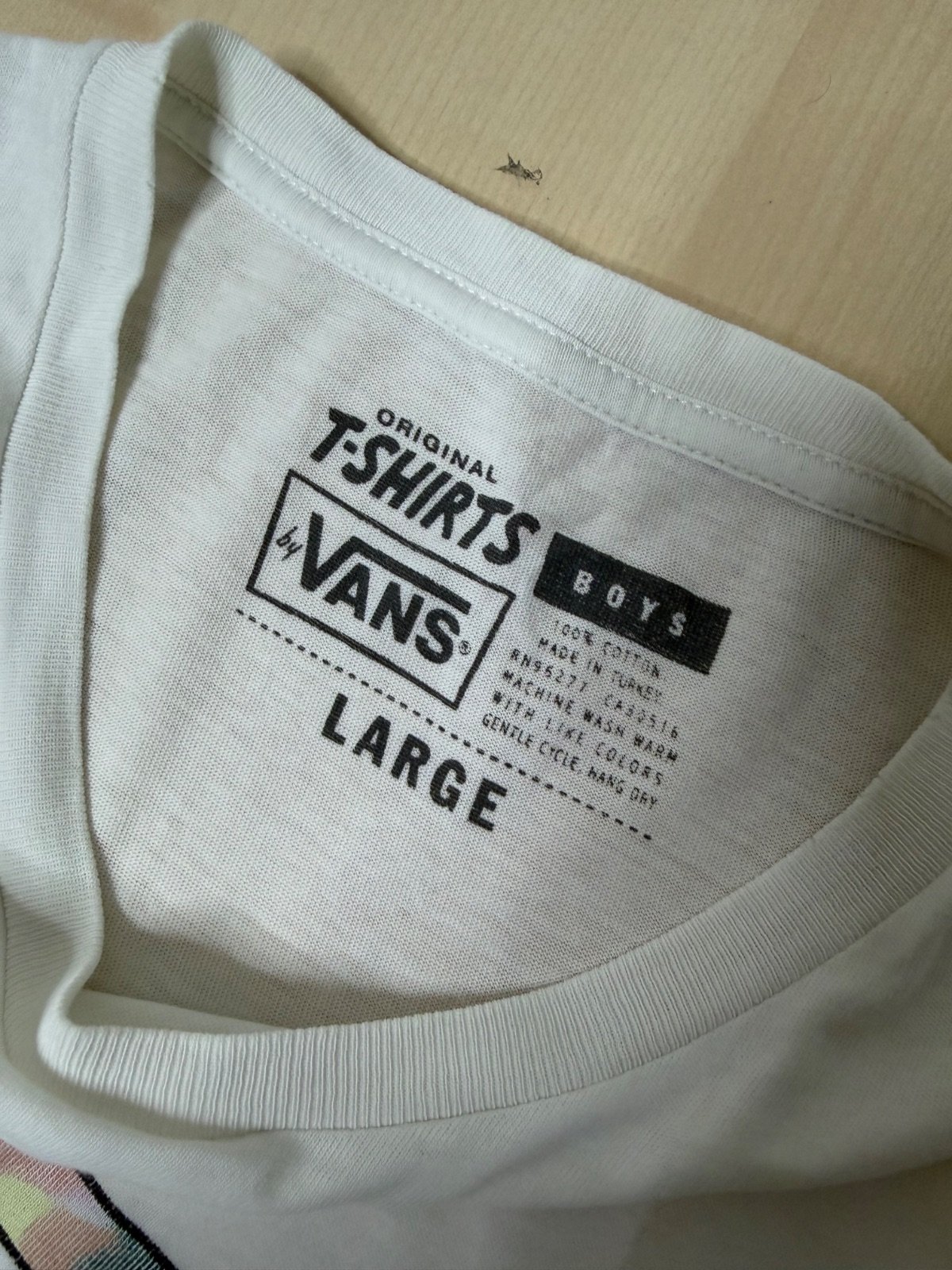 Vans camiseta blanca logo tie-dye Talla L Streetwear Skate — foto 4