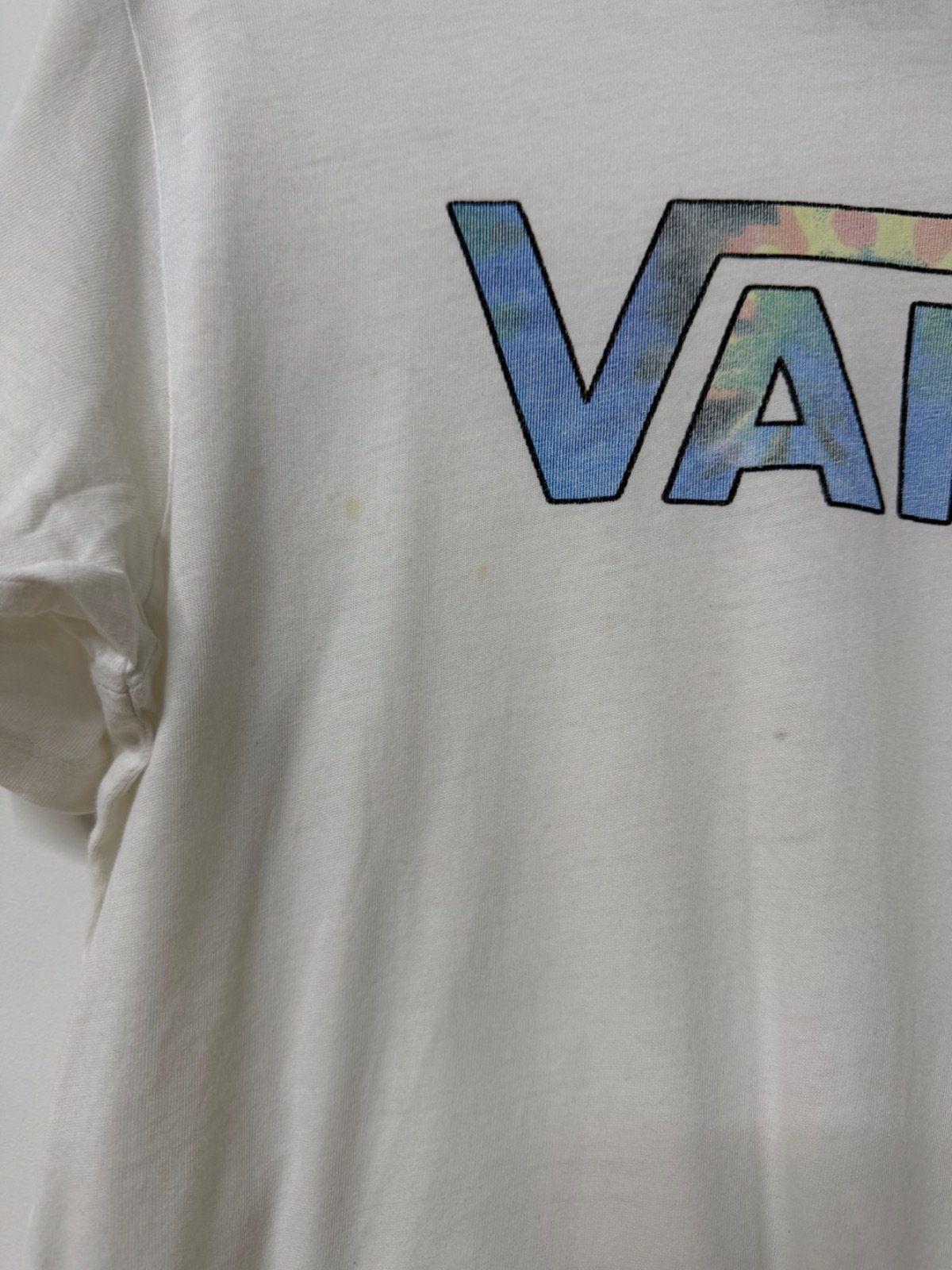 Vans camiseta blanca logo tie-dye Talla L Streetwear Skate — foto 2