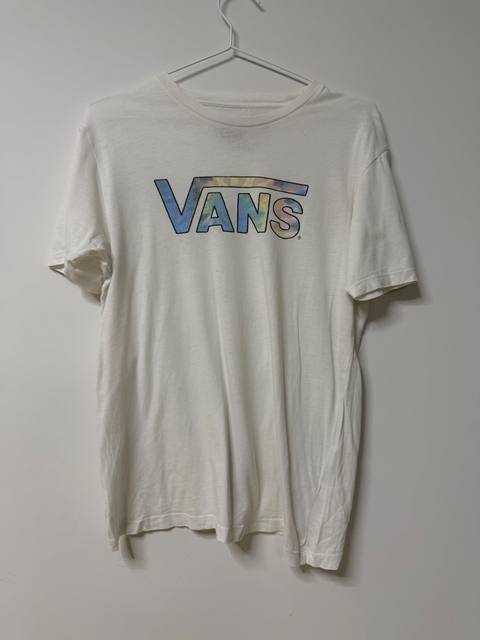 Vans camiseta blanca logo tie-dye Talla L Streetwear Skate