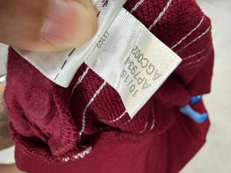 Pantalón Chándal Adidas Originals Granate Talla S Mujer Rayas Blancas, burdeos — foto 5