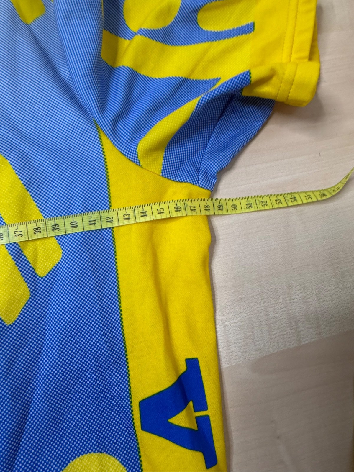 Maillot ciclismo Vicini Parentini vintage azul amarillo Italia — foto 5