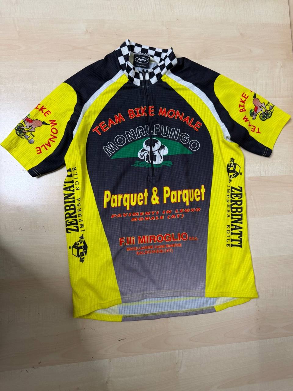 Pella maillot ciclismo Team Bike Monale Italia vintage
