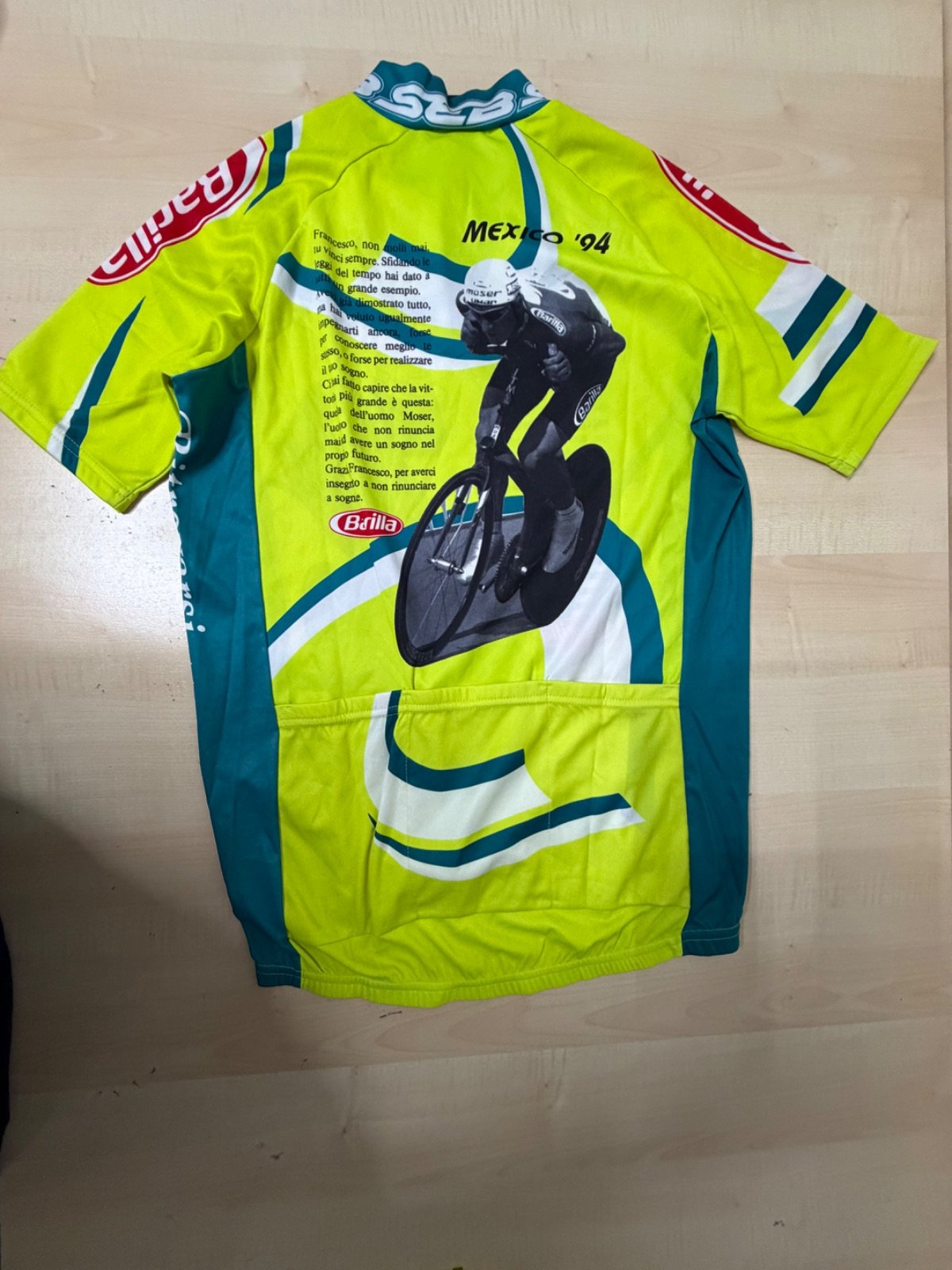 Maillot ciclismo SEB Barilla F.Moser Mexico 94 Talla XL — foto 5