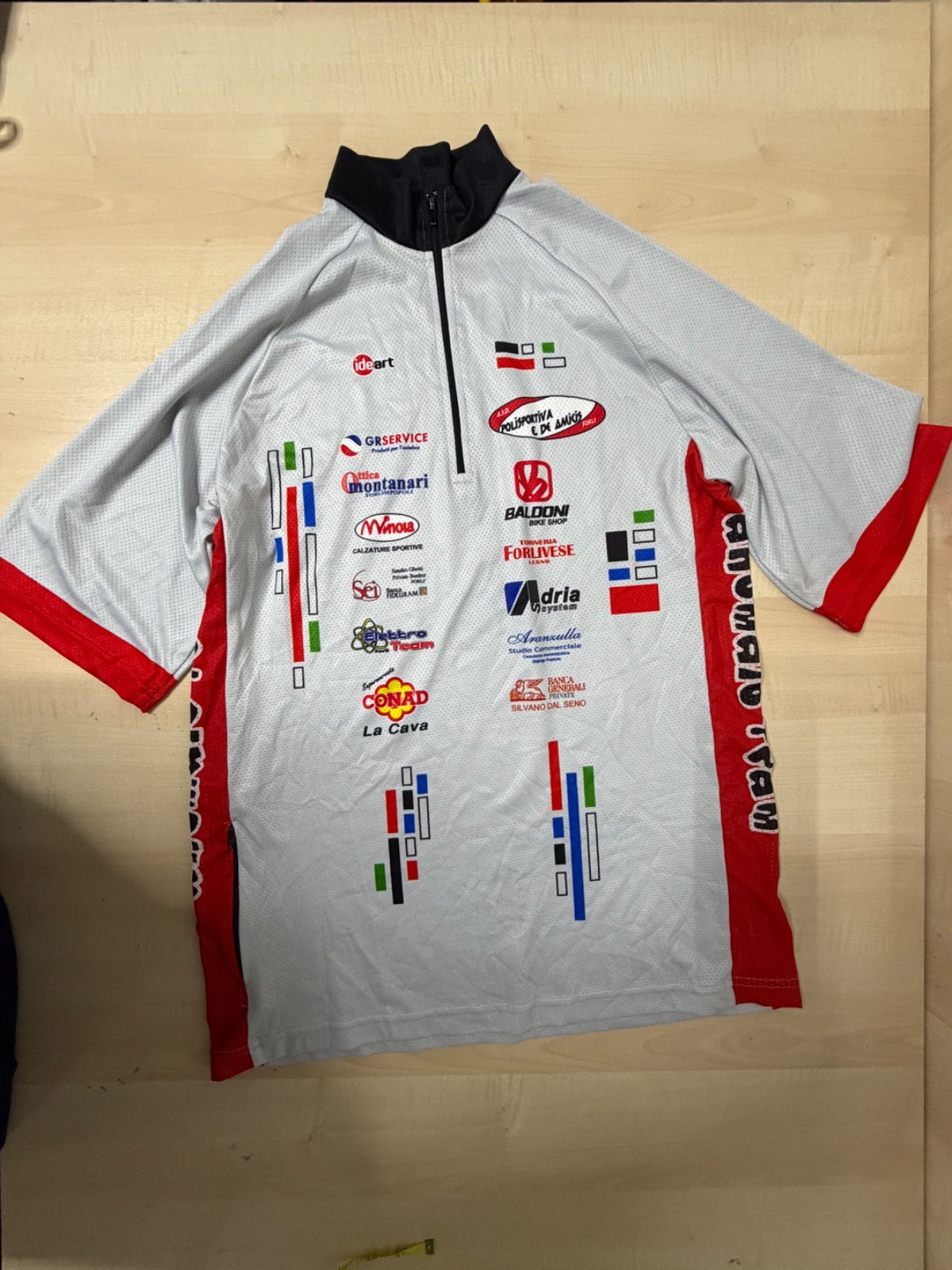 Maillot ciclismo Ideart Anomalo Team T48 vintage Italia