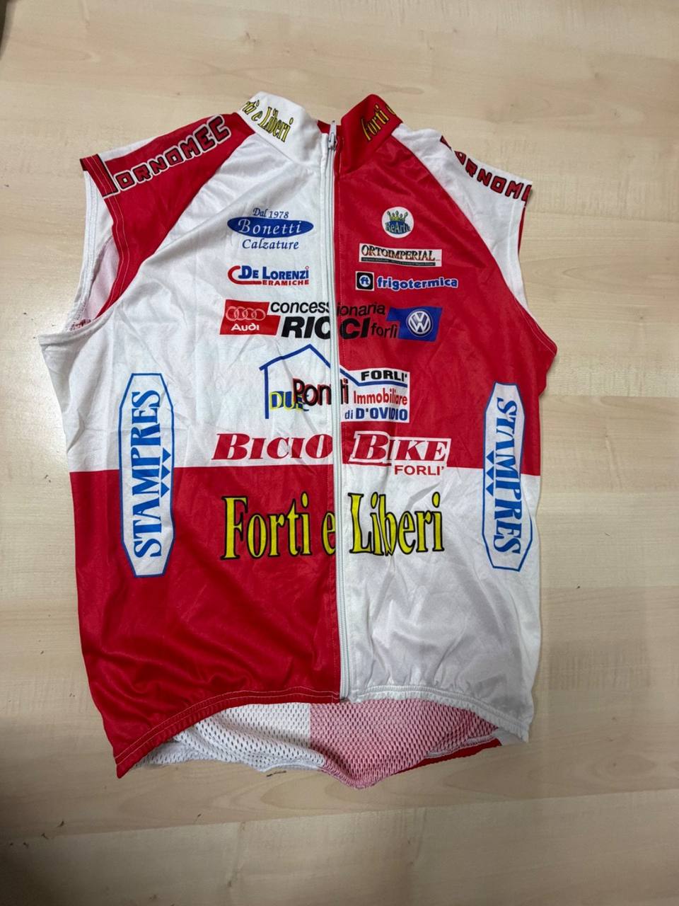 Maillot ciclismo Forti e Liberi sin mangas Italia vintage retro — foto 2