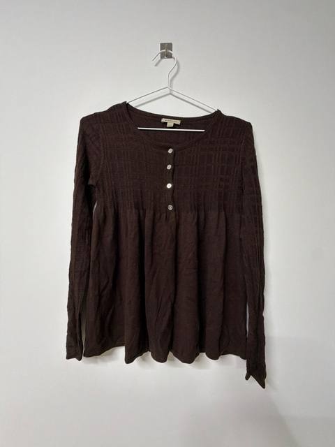 Burberry blusa punto niña 14 años 158cm marrón check
