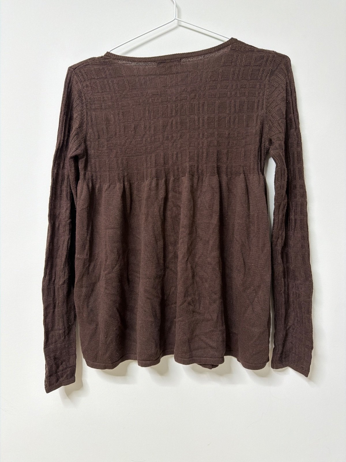 Burberry blusa punto niña 14 años 158cm marrón check — foto 2
