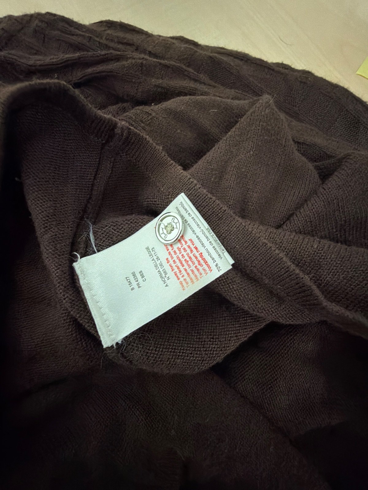 Burberry blusa punto niña 14 años 158cm marrón check — foto 4