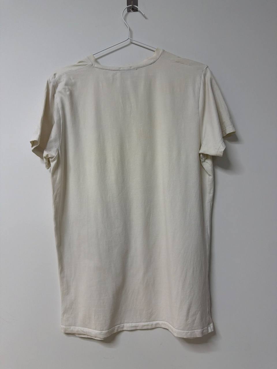 Diesel Underwear camiseta cuello pico blanco roto vintage — foto 2