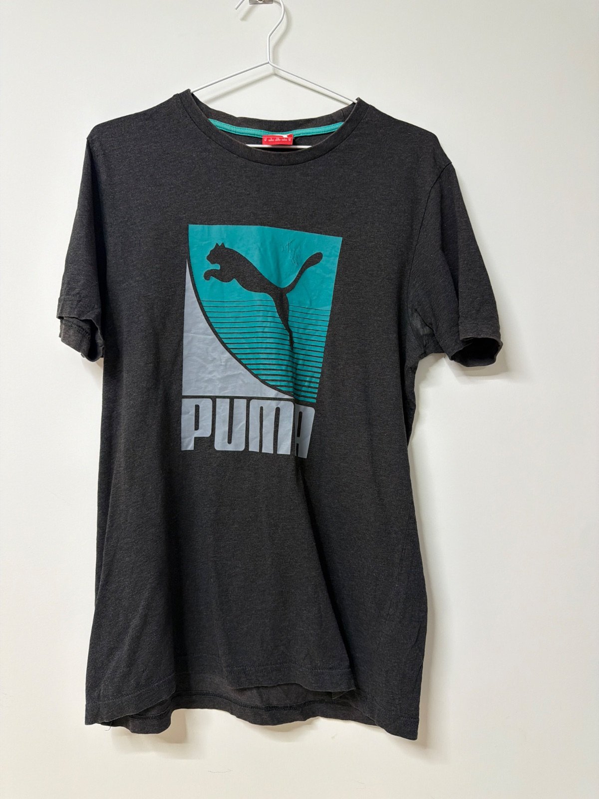 Camiseta Puma Sportlifestyle Gris Gráfico Retro - Talla M