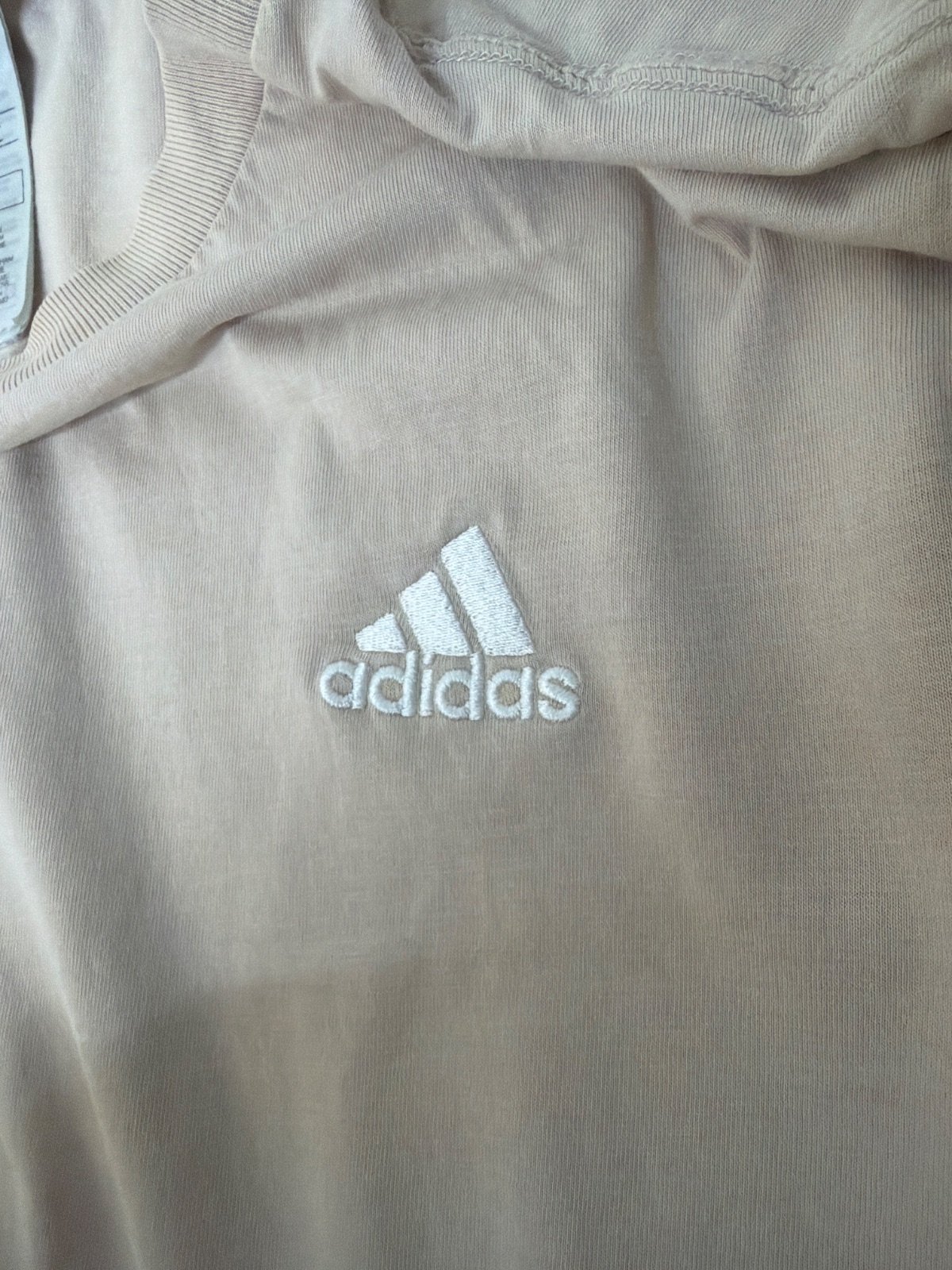 Camiseta Adidas manga corta beige talla L vintage deporte — foto 3