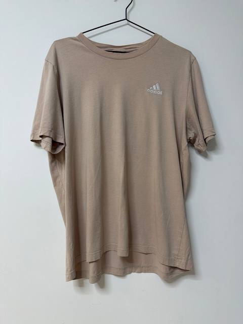 Camiseta Adidas manga corta beige talla L vintage deporte