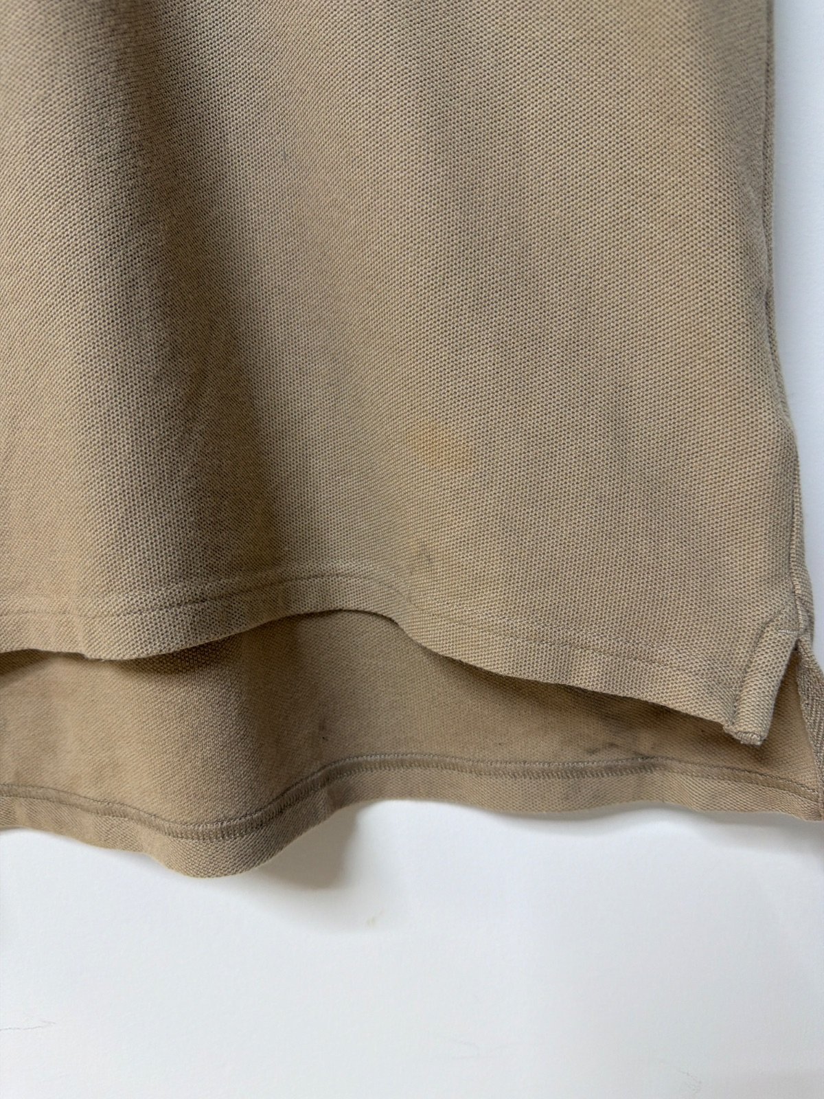 Nike Polo Manga Corta Beige Talla M Piqué Vintage Deportivo — foto 2
