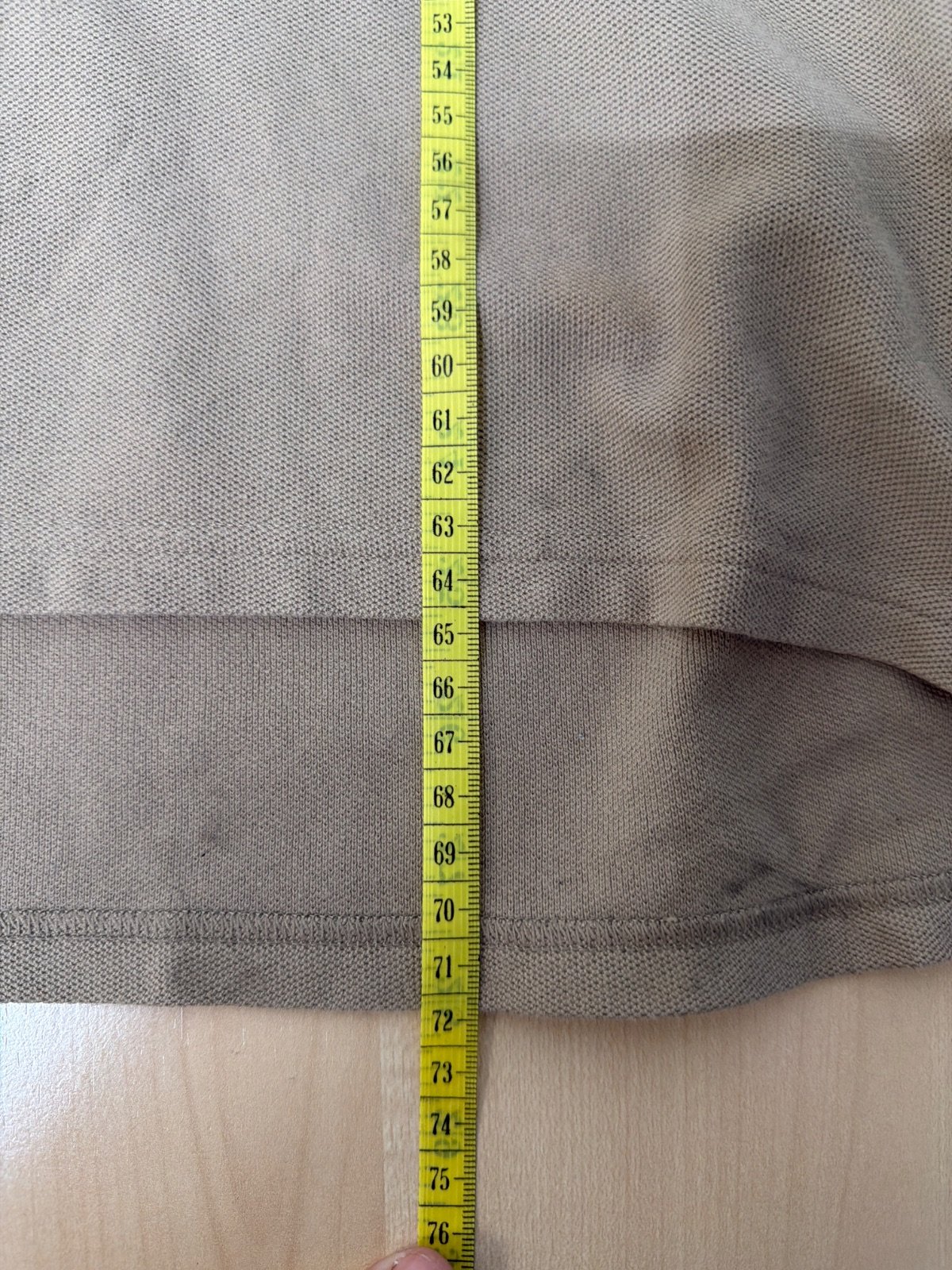 Nike Polo Manga Corta Beige Talla M Piqué Vintage Deportivo — foto 8