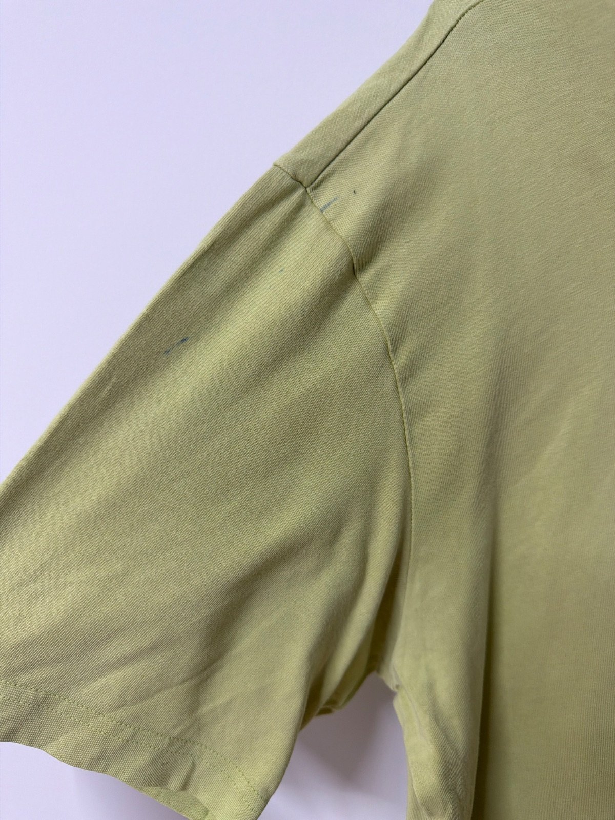 Adidas camiseta verde lima logo grande streetwear vintage — foto 3