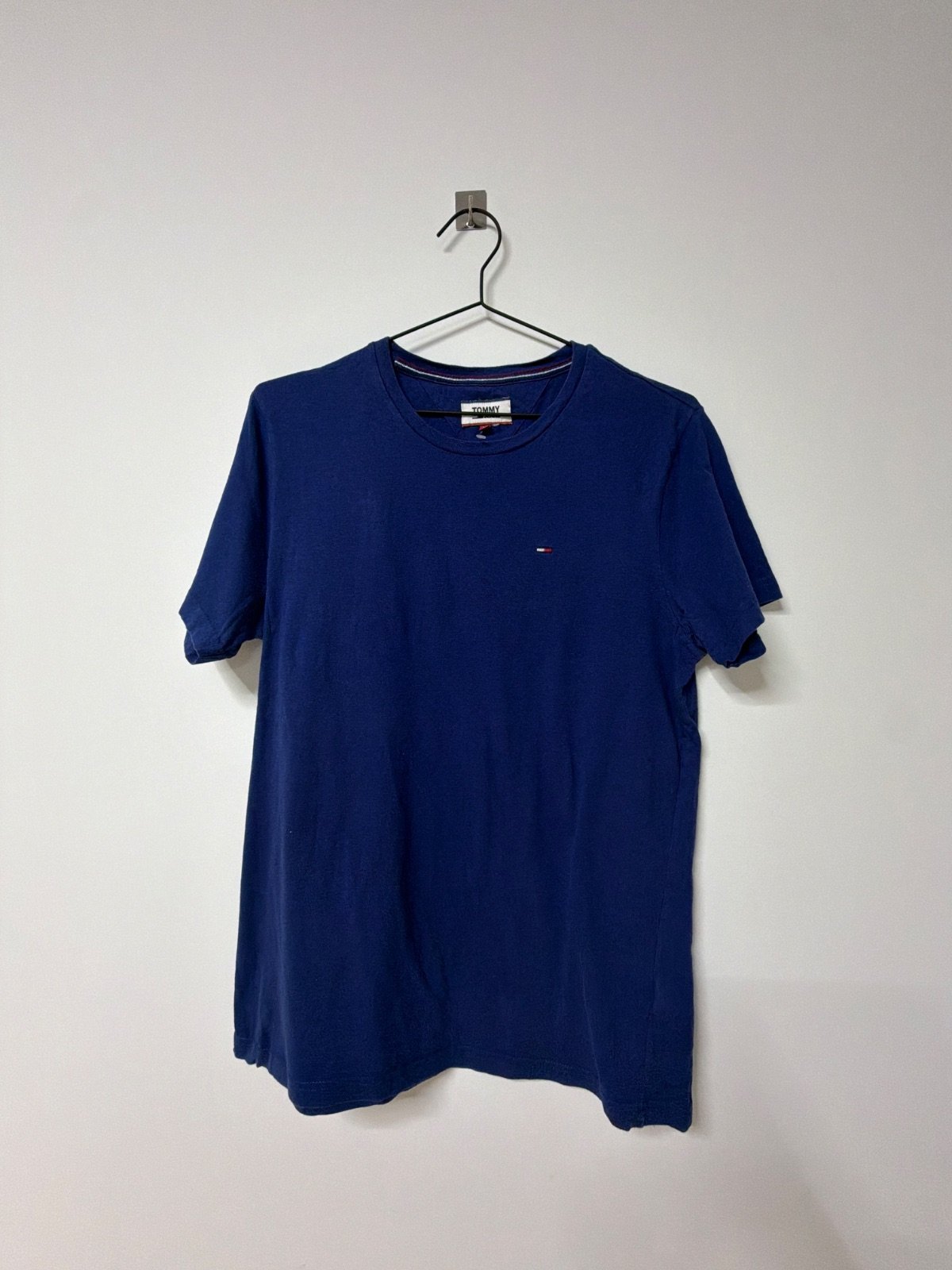 Camiseta Tommy Jeans Azul Talla M - Básico Logo Bordado Casual
