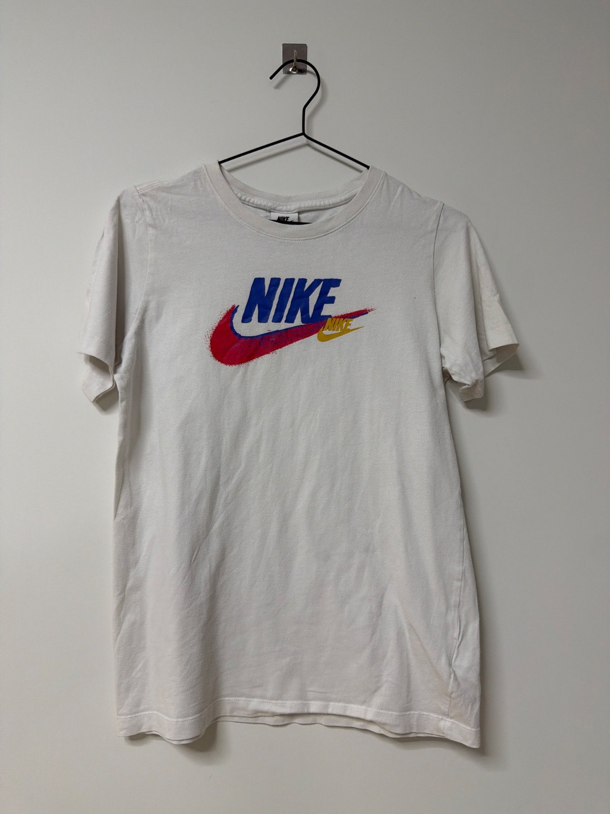 Camiseta Nike Vintage Retro Logo Blanca Manga Corta