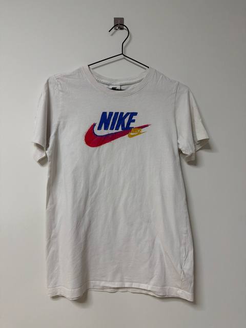 Camiseta Nike Vintage Retro Logo Blanca Manga Corta