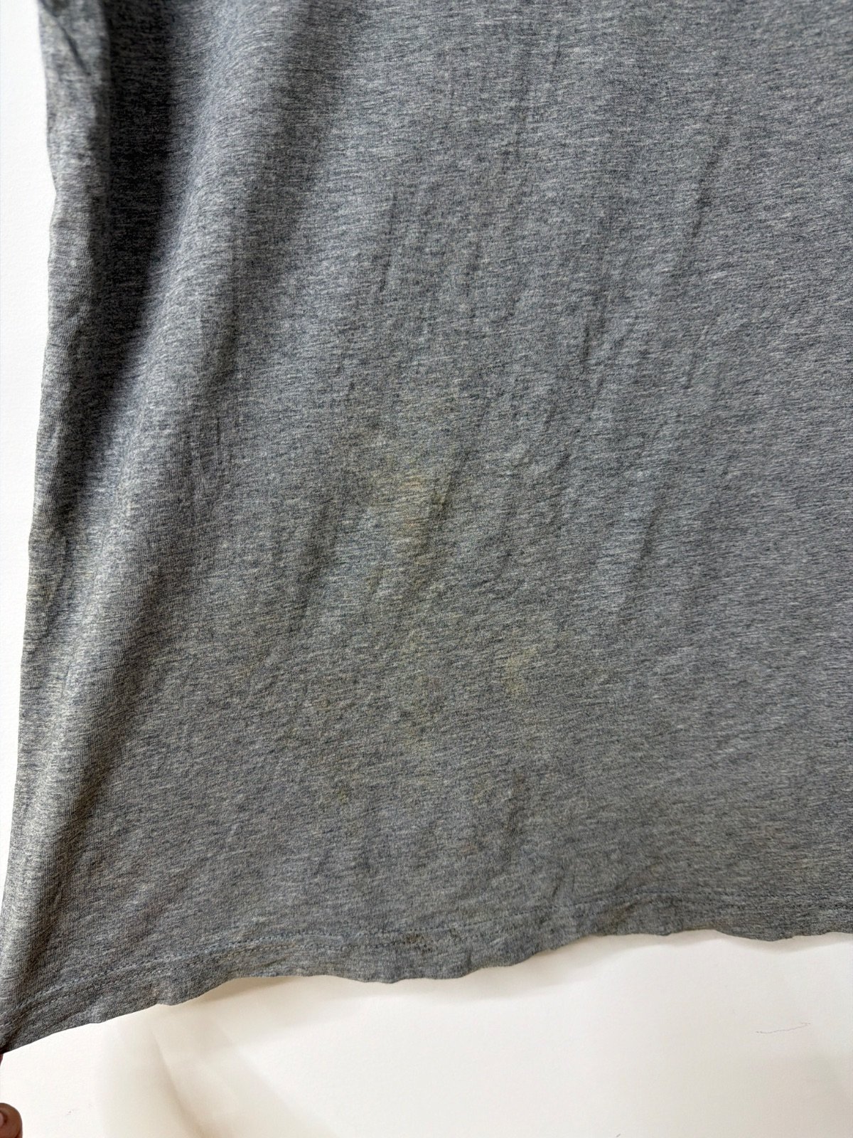 Puma camiseta gris jaspeado logo Talla L Streetwear Deporte — foto 4