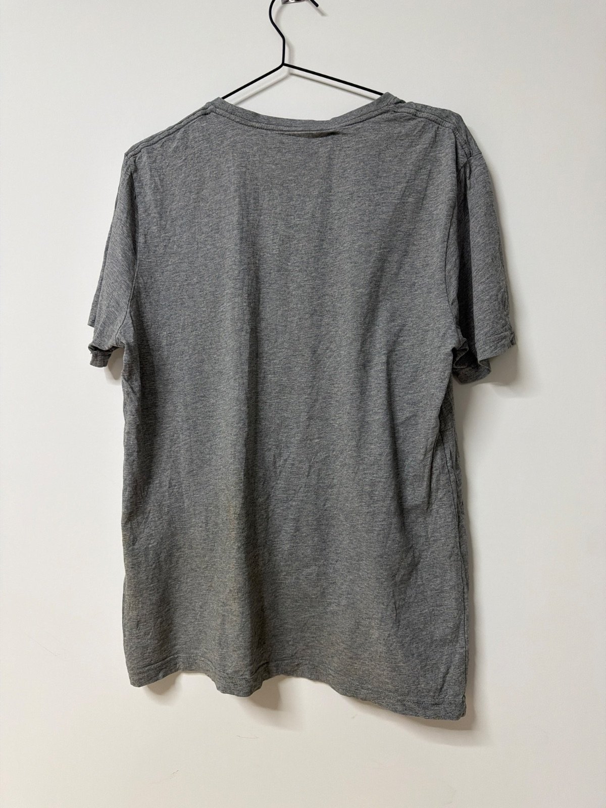 Puma camiseta gris jaspeado logo Talla L Streetwear Deporte — foto 3