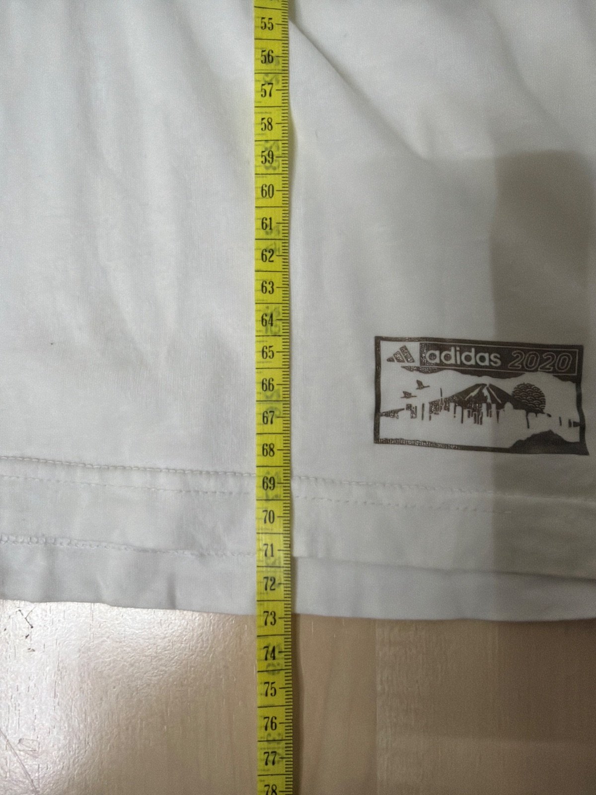 Camiseta Adidas Talla L Blanca Logo Degradado Vintage — foto 9