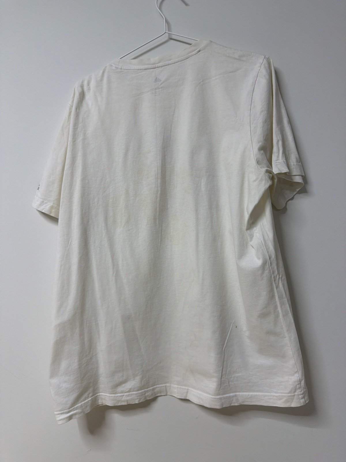Camiseta Adidas Talla L Blanca Logo Degradado Vintage — foto 3