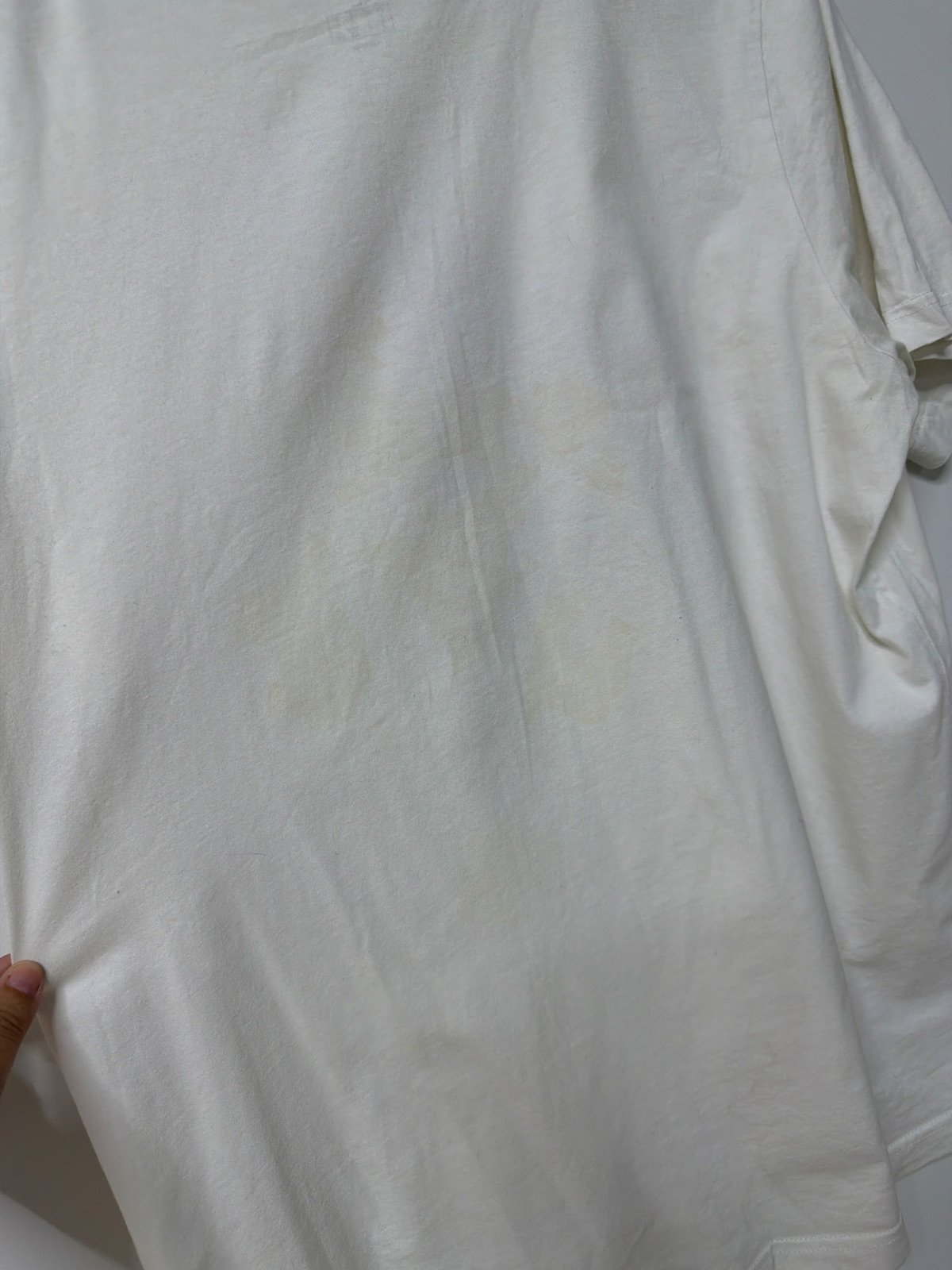 Camiseta Adidas Talla L Blanca Logo Degradado Vintage — foto 4