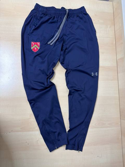 Under Armour pantalón chándal L azul marino escudo Trackpant