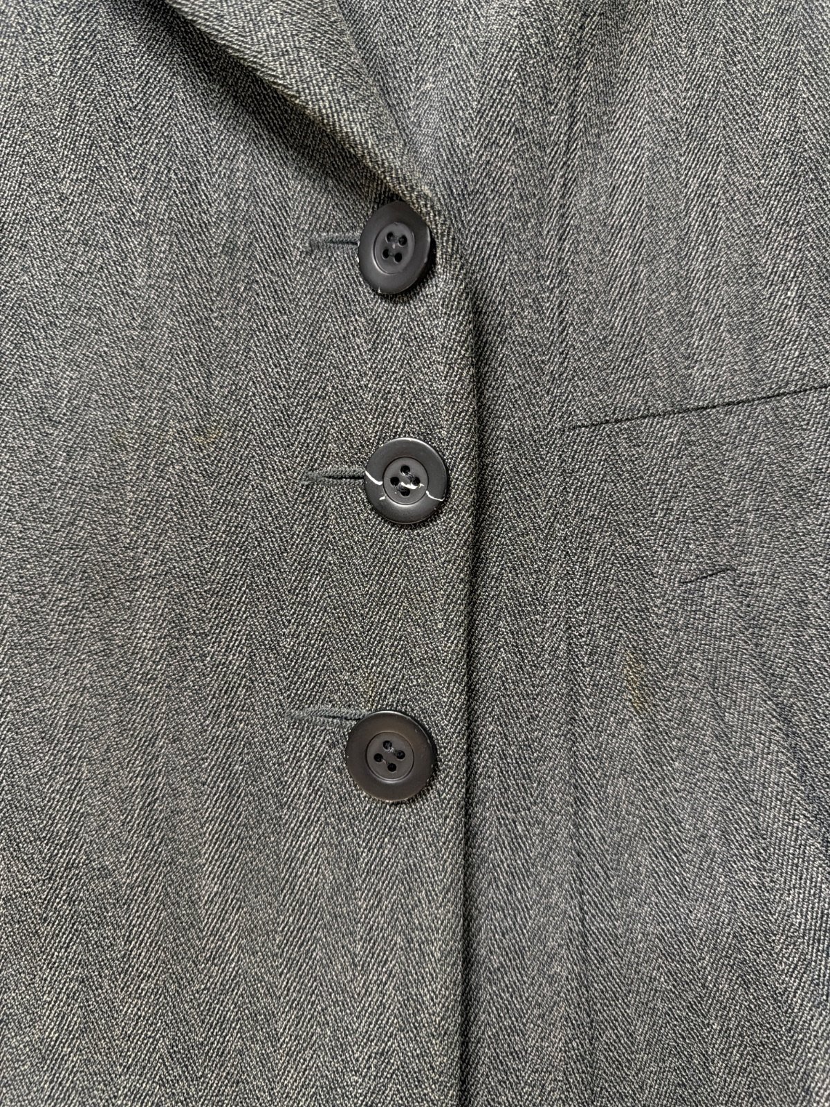 Cacharel Blazer cruzado espiga gris Vintage Francia — foto 2