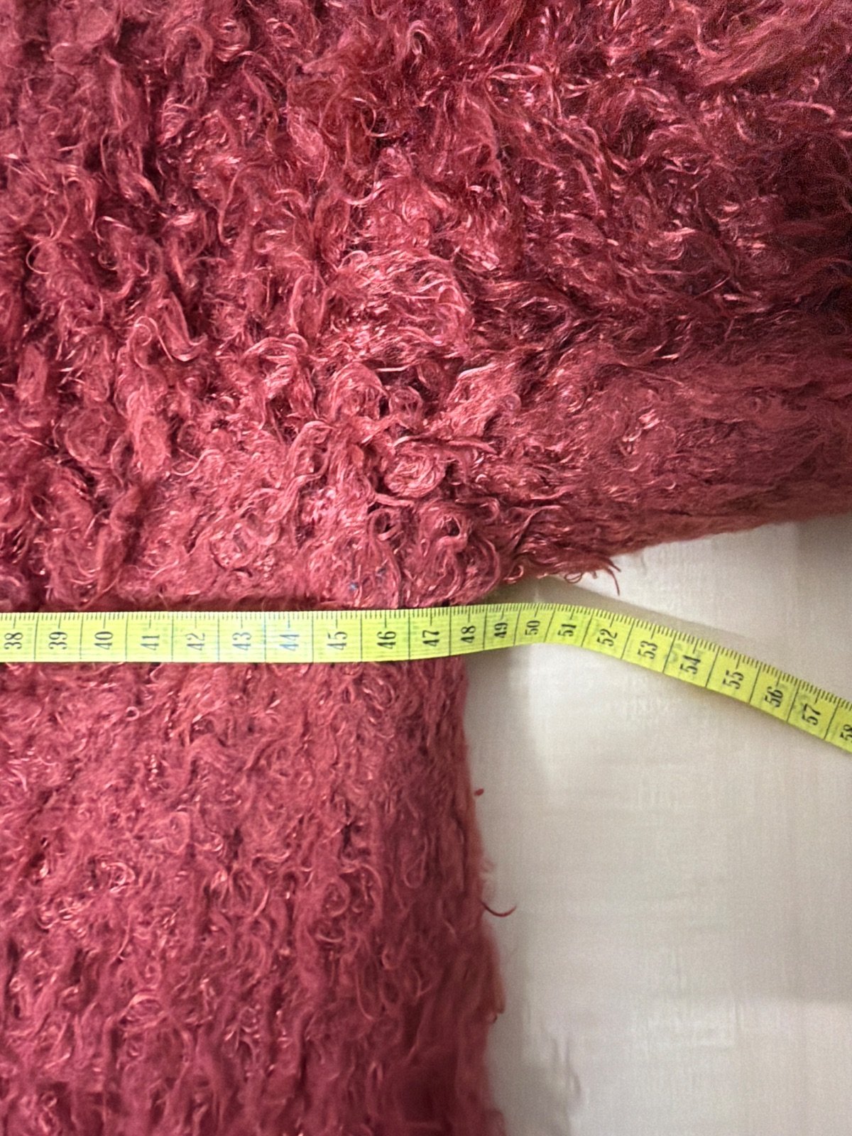Max&Co abrigo pelo rizado borreguito teja Talla S/M vintage — foto 6