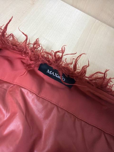 Max&Co abrigo pelo rizado borreguito teja Talla S/M vintage