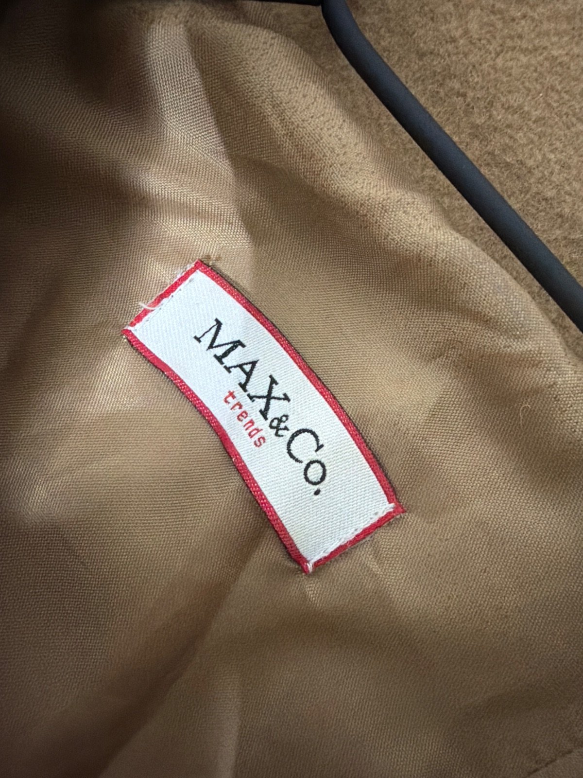 Abrigo MAX&Co. Trends camel cruzado militar vintage — foto 3