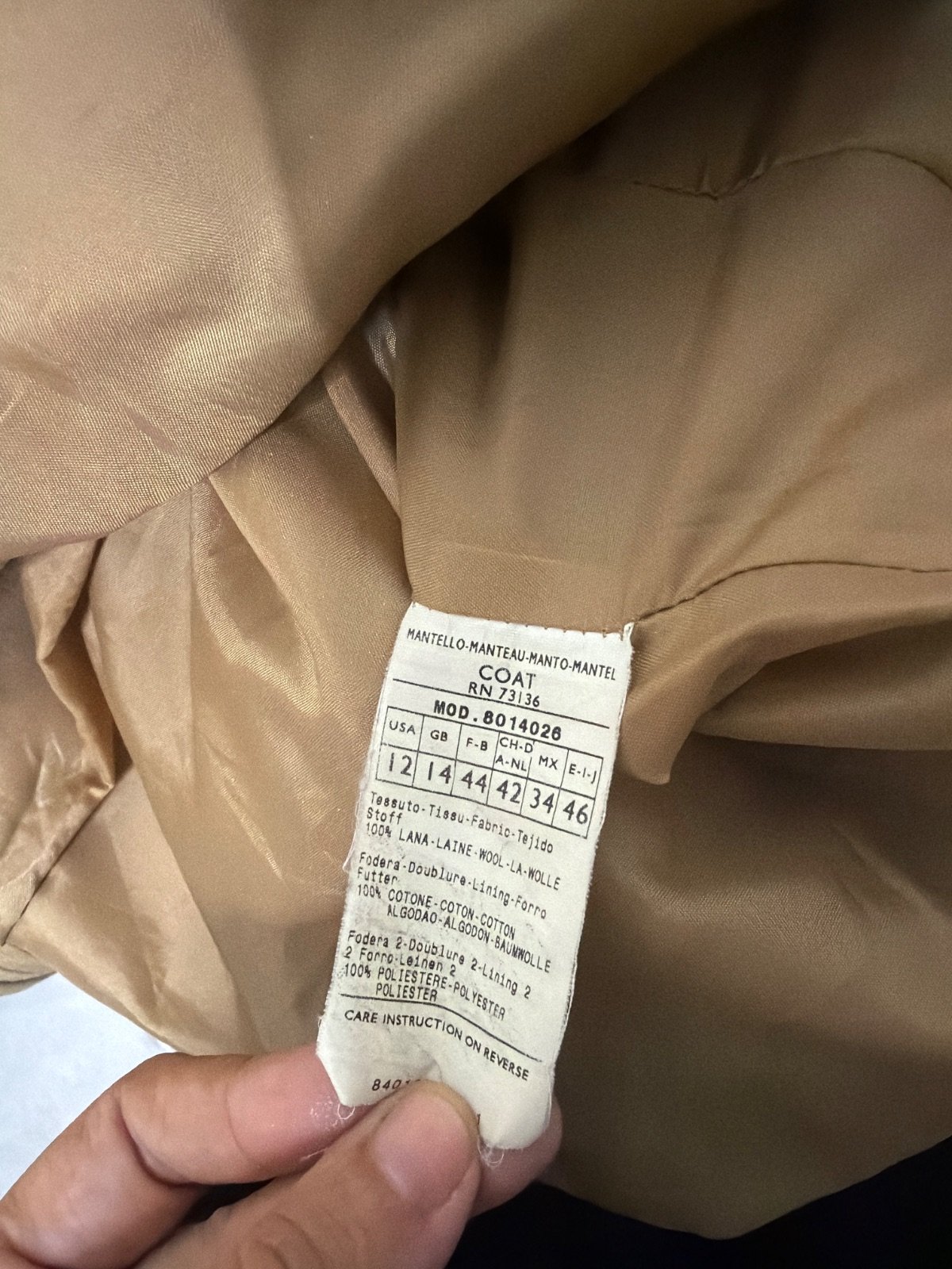 Abrigo MAX&Co. Trends camel cruzado militar vintage — foto 4