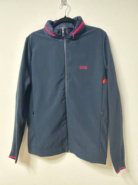 Hugo Boss chaqueta deportiva azul marino cremallera Vintage