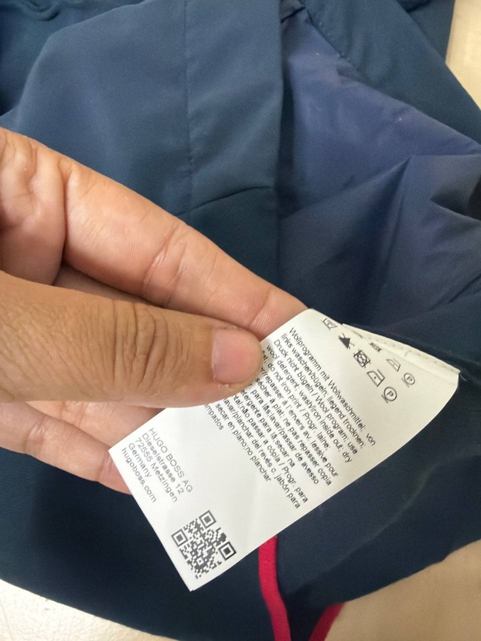 Hugo Boss chaqueta deportiva azul marino cremallera Vintage — foto 7