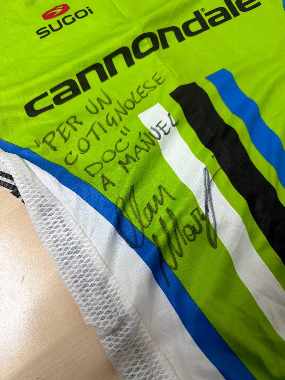 Maillot Cannondale ciclismo M Firmado Sugoi Kenda Vintage, verde — foto 2