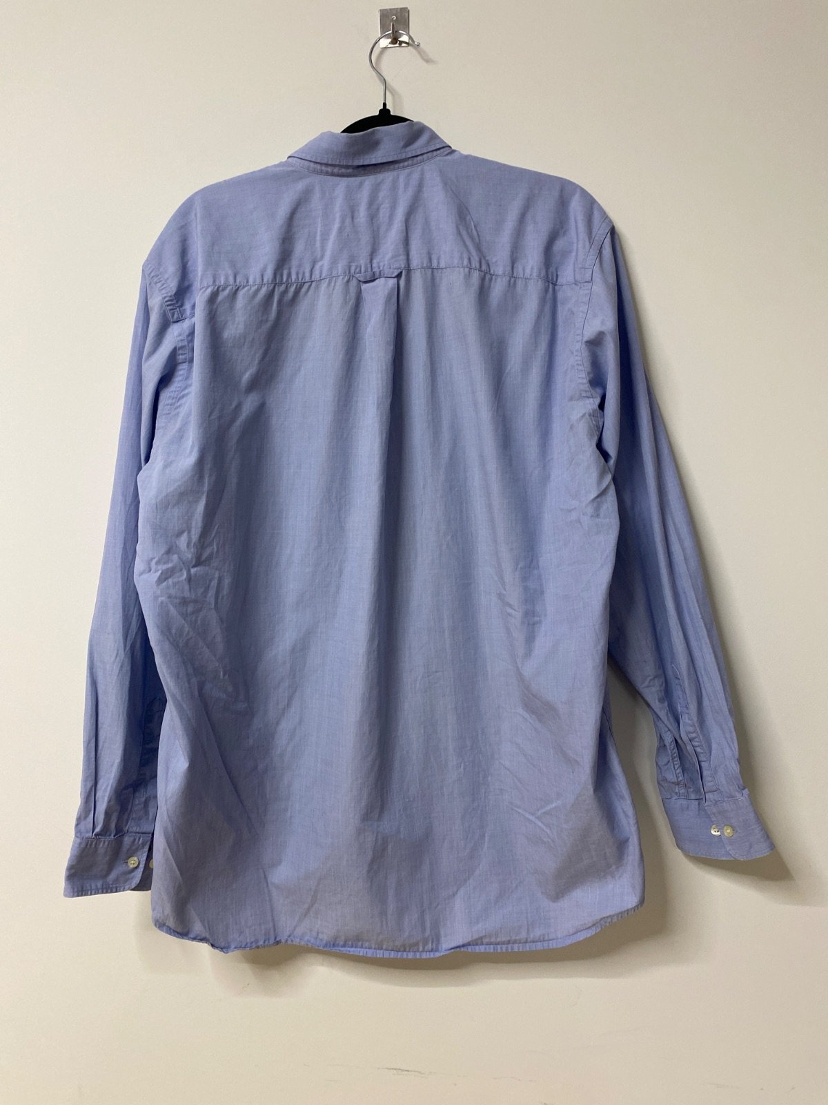 Lacoste camisa manga larga chambray azul celeste vintage — foto 6
