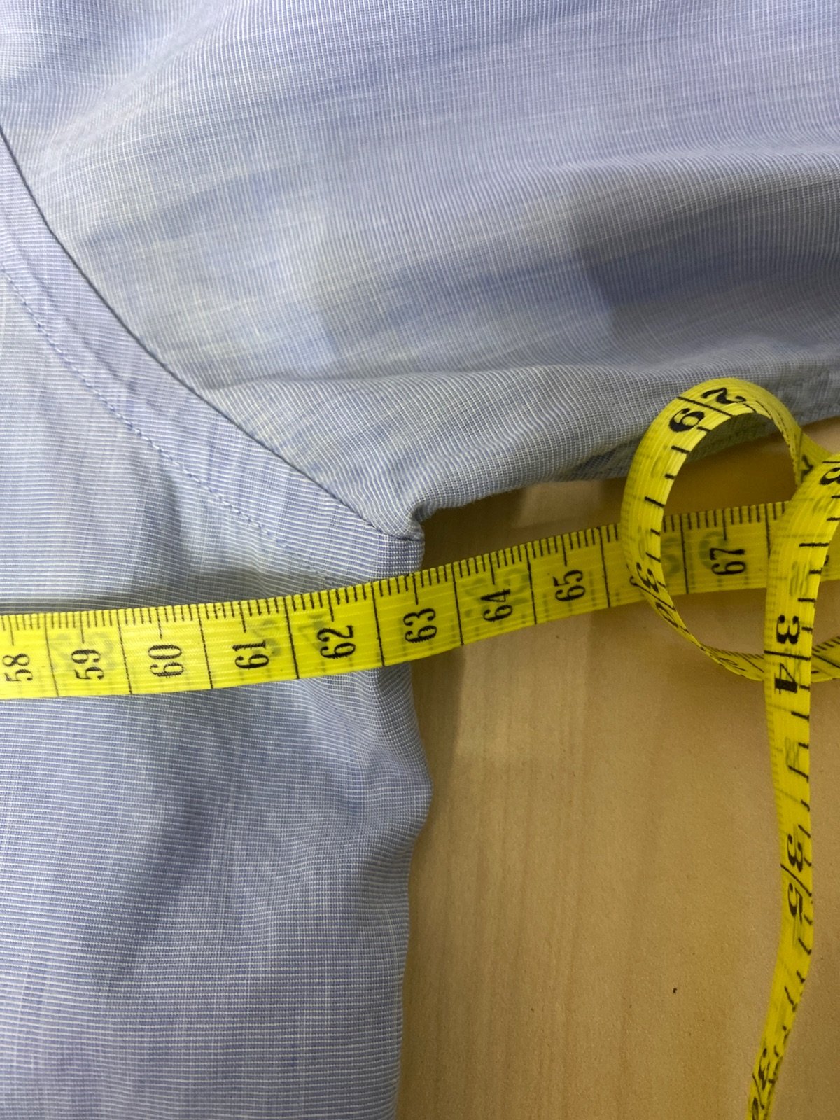 Lacoste camisa manga larga chambray azul celeste vintage — foto 9