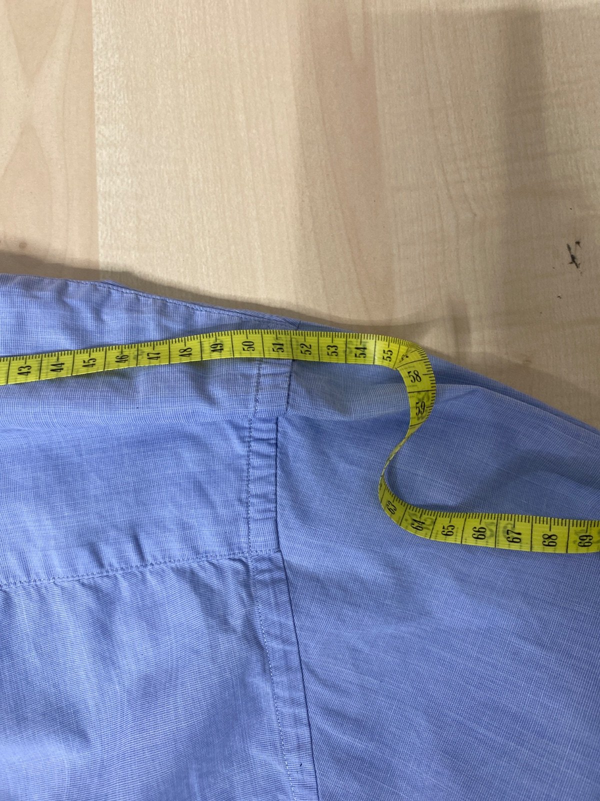 Lacoste camisa manga larga chambray azul celeste vintage — foto 11