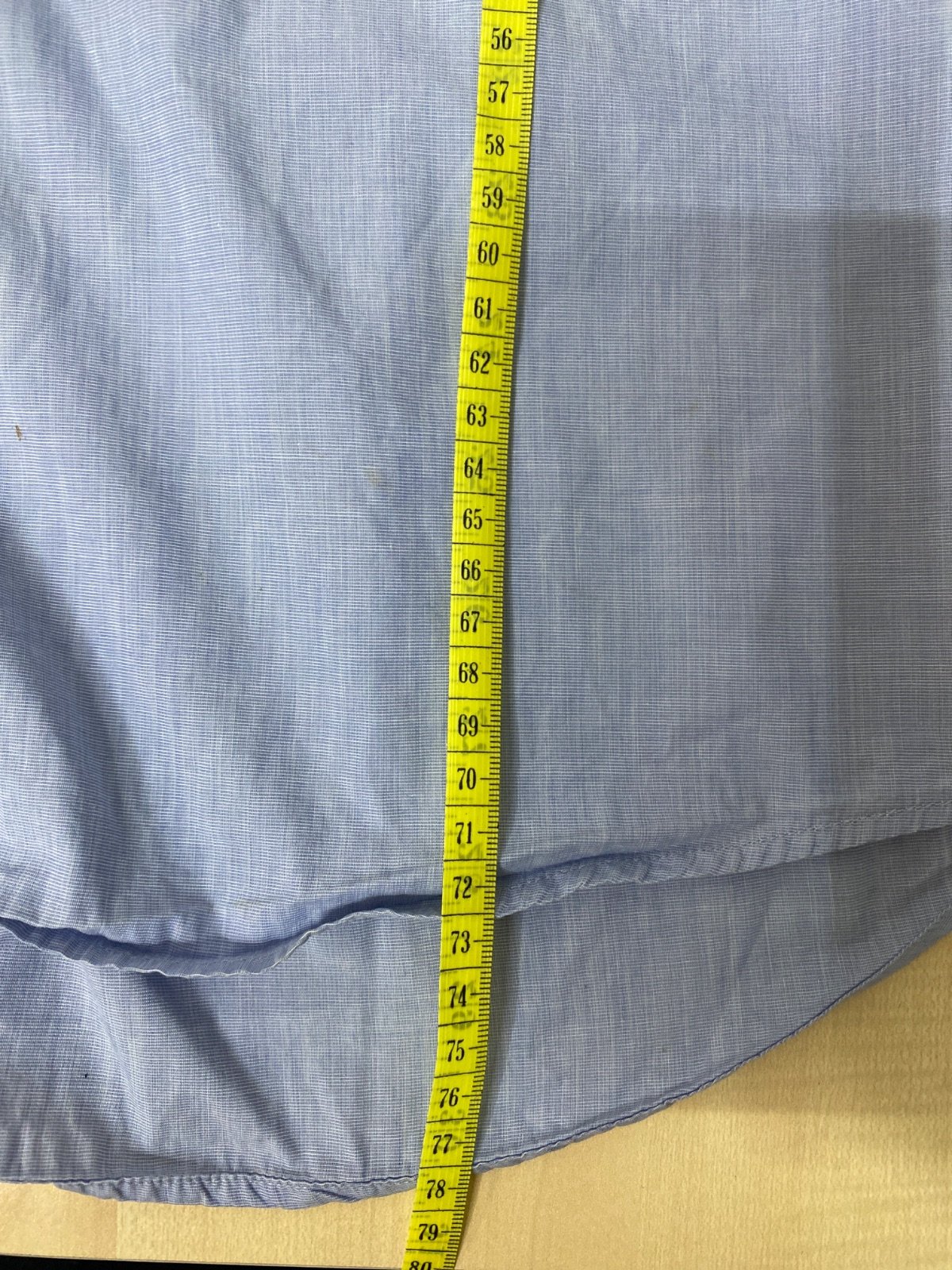 Lacoste camisa manga larga chambray azul celeste vintage — foto 10