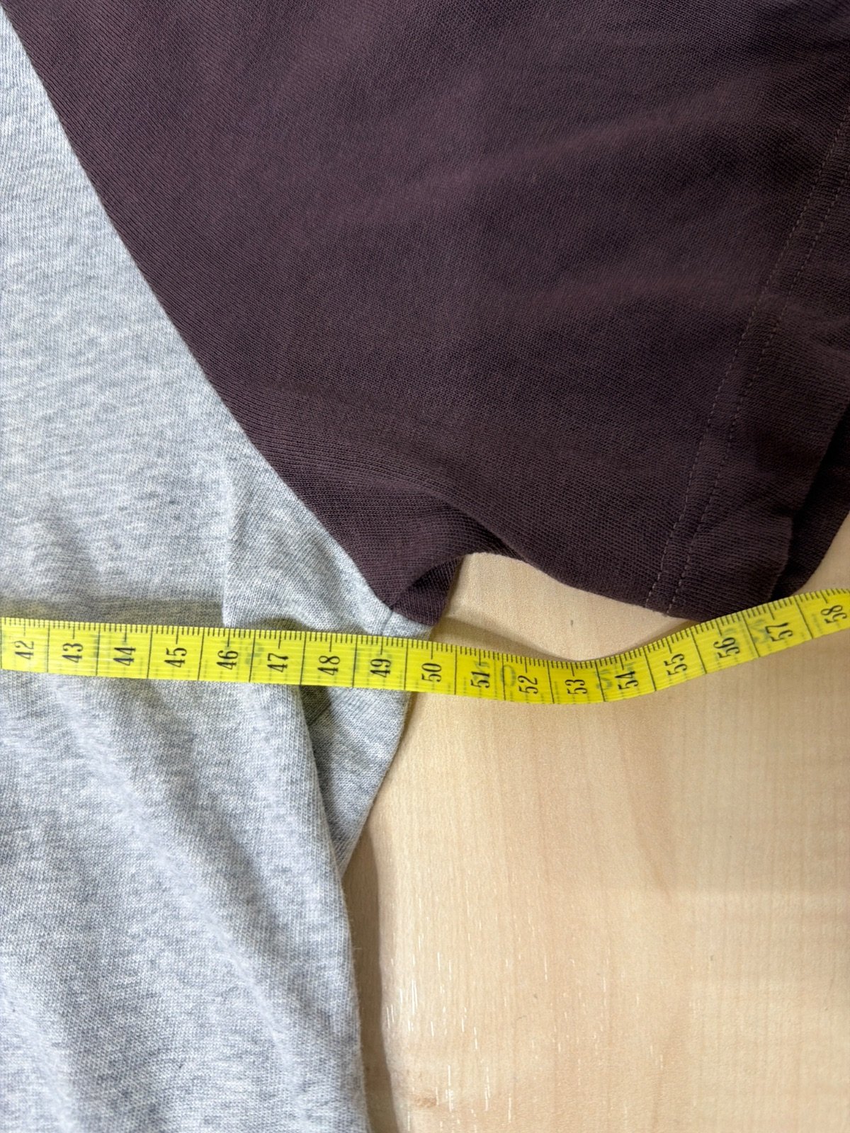 Champion camiseta manga corta raglán gris burdeos vintage — foto 4