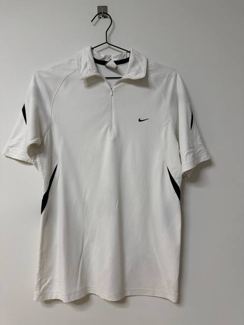 Nike Polo Tenis Talla M Blanco Court Vintage Streetwear