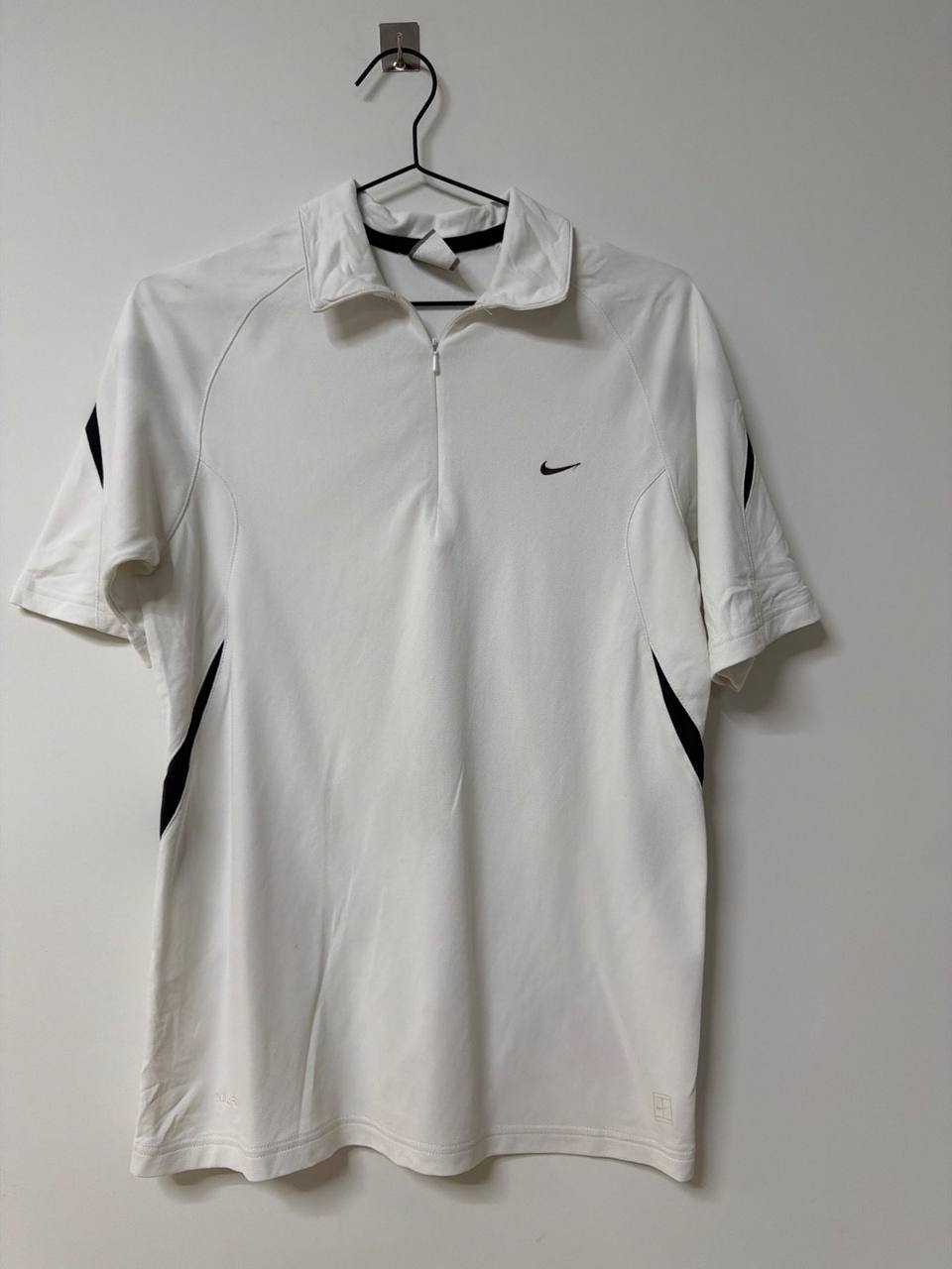 Nike Polo Tenis Talla M Blanco Court Vintage Streetwear