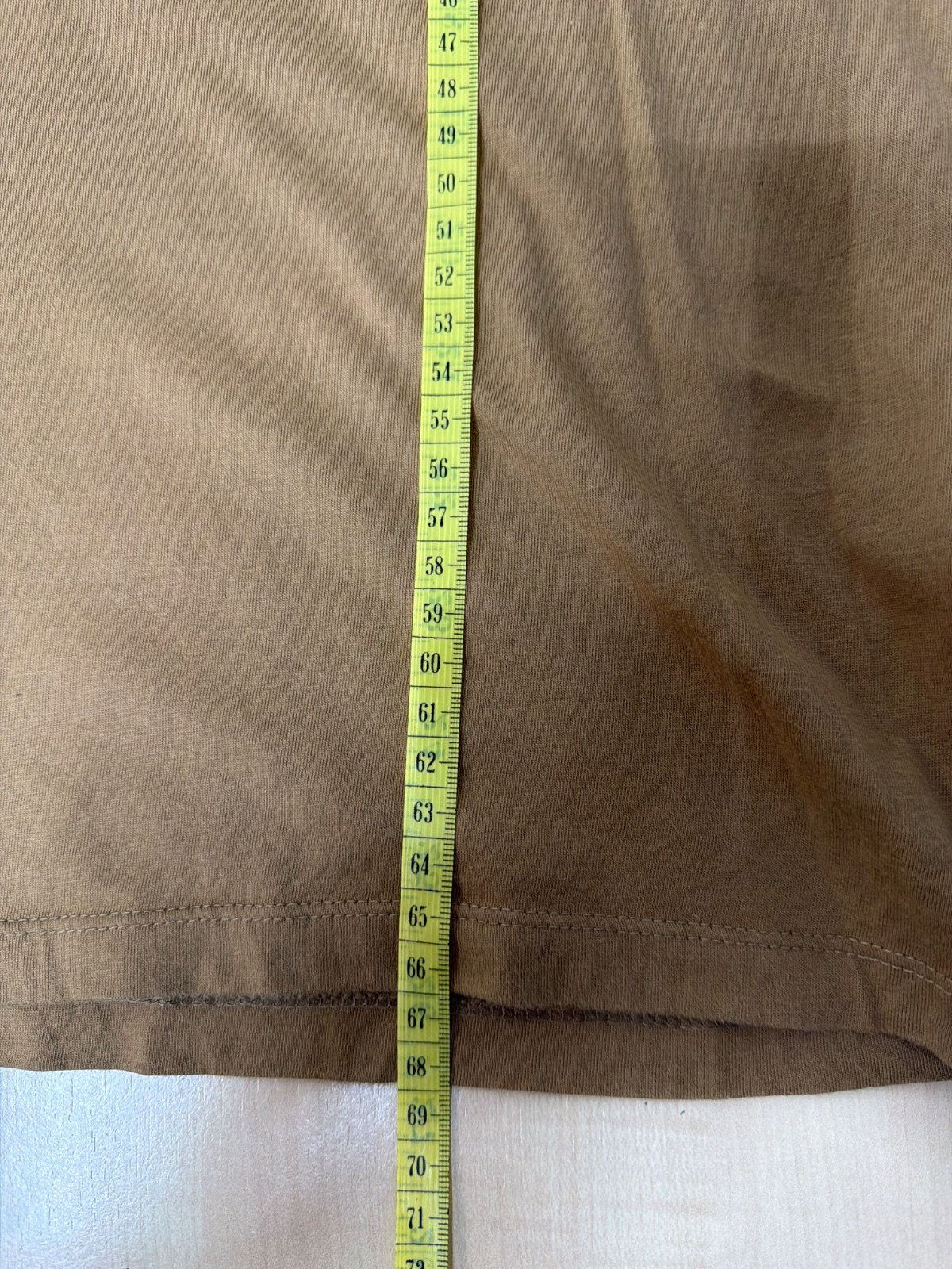 Camiseta BOSS Hombre Talla M Marrón Mostaza Basica Casual — foto 7