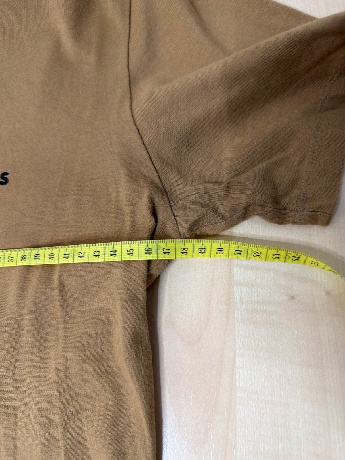 Camiseta BOSS Hombre Talla M Marrón Mostaza Basica Casual — foto 6