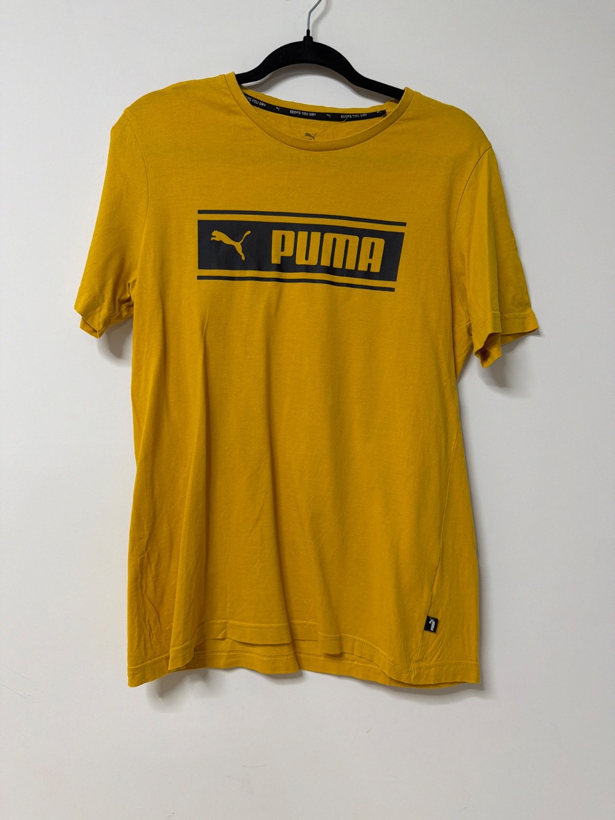 Puma Camiseta Amarillo Mostaza Talla S Streetwear Deporte