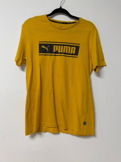 Puma Camiseta Amarillo Mostaza Talla S Streetwear Deporte