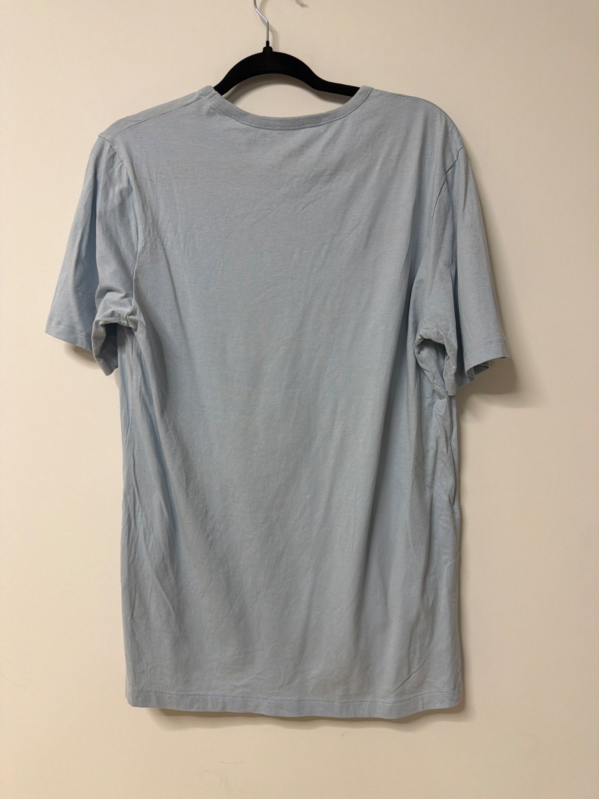 BOSS camiseta manga corta azul celeste logo bordado básica — foto 3