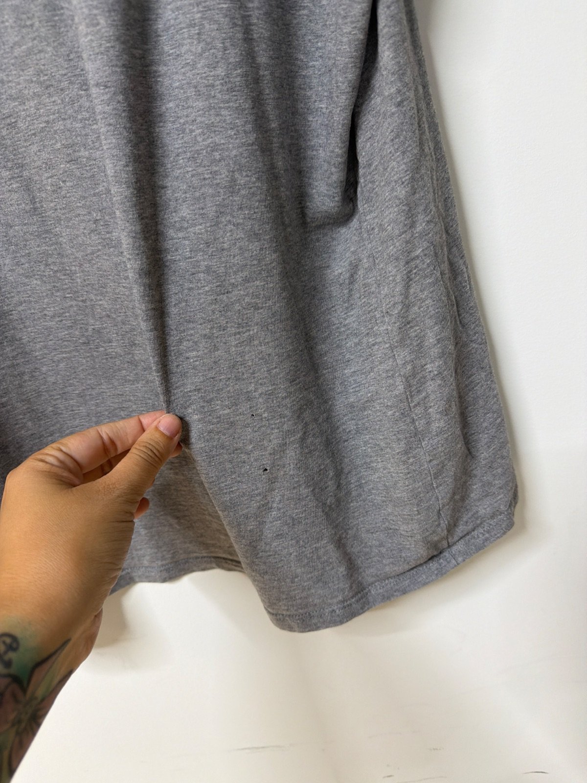 Nike Camiseta Gris Talla 2XL Logo Swoosh Oversize Vintage — foto 4