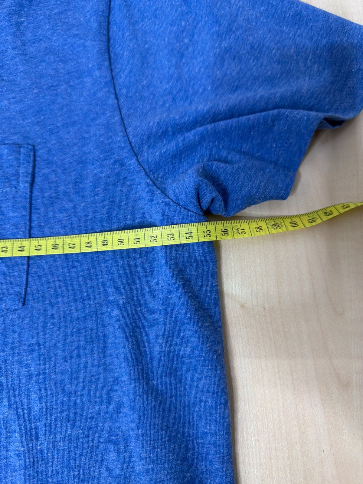 Camiseta Levi's azul jaspeado con bolsillo (Red Tab) - Talla XL — foto 5